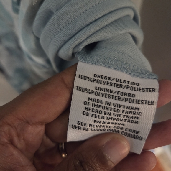 R&M Richards Plus Size Women's Teal Whimsical Fairy Floral Maxi Dress. 2 PC. 16 - Picture 13 of 16